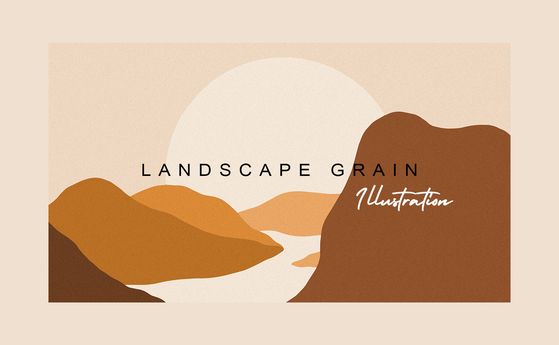 Free Landscape Minimalist Illustration Background